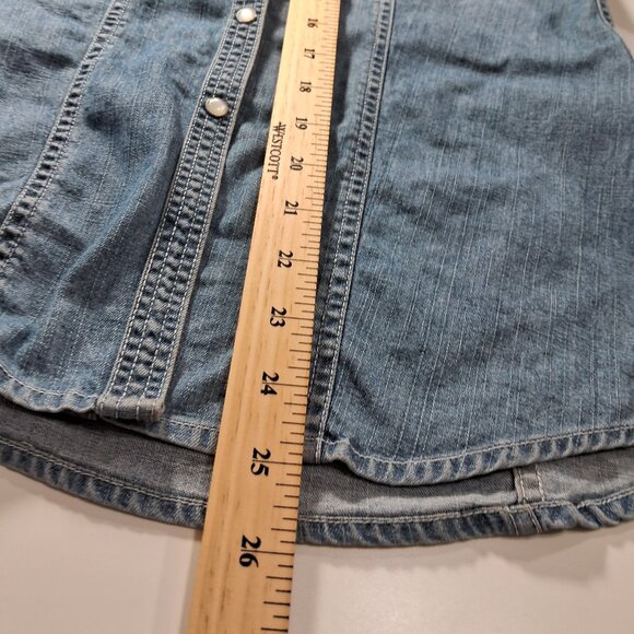 Harley Davidson denim long sleeve shirt - Picture 9 of 10